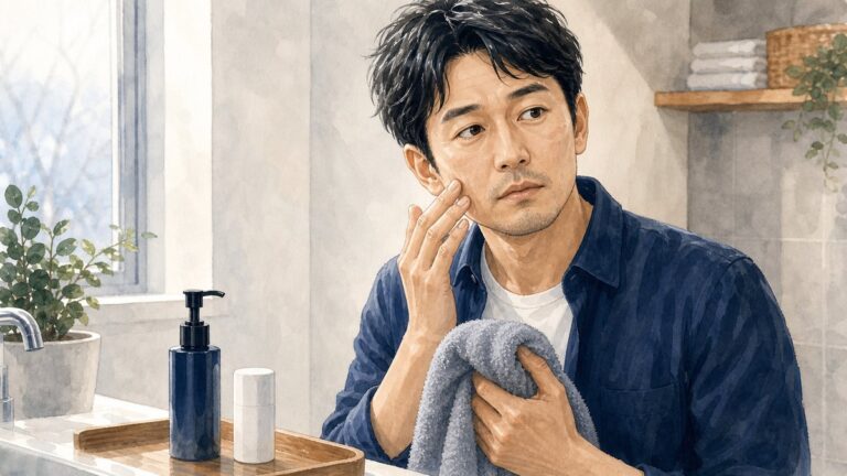 乾燥肌の男が老けて見える原因