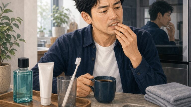 歯が黄ばんでいる男が老けて見える理由